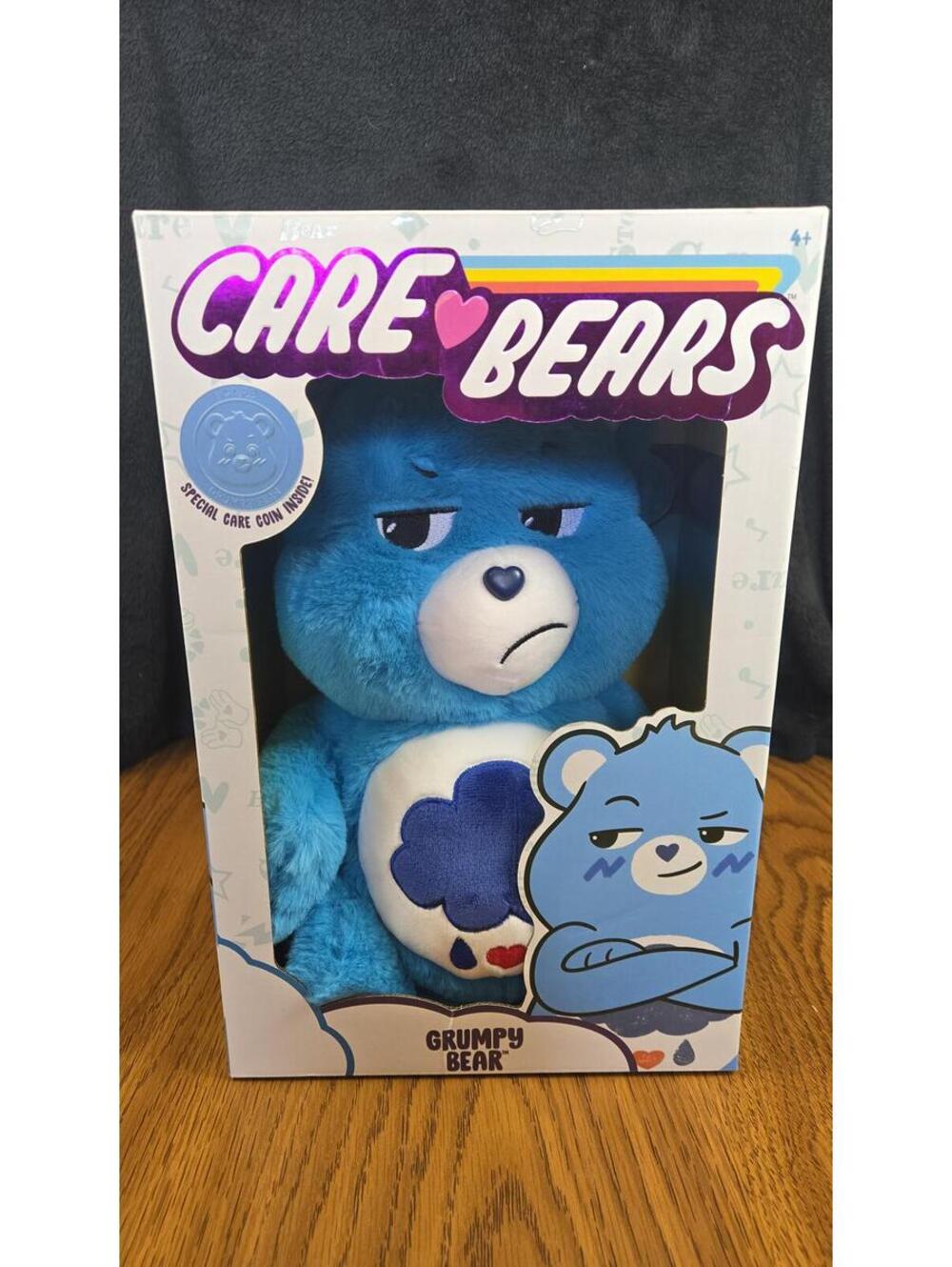 NEW Care Bears Grumpy Bear Plush Toy in Box by Basic Fun
